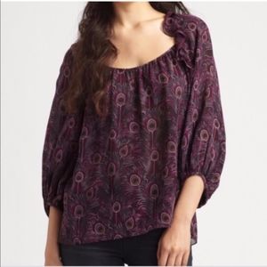 Nanette Lepore Foul Play Silk Blouse